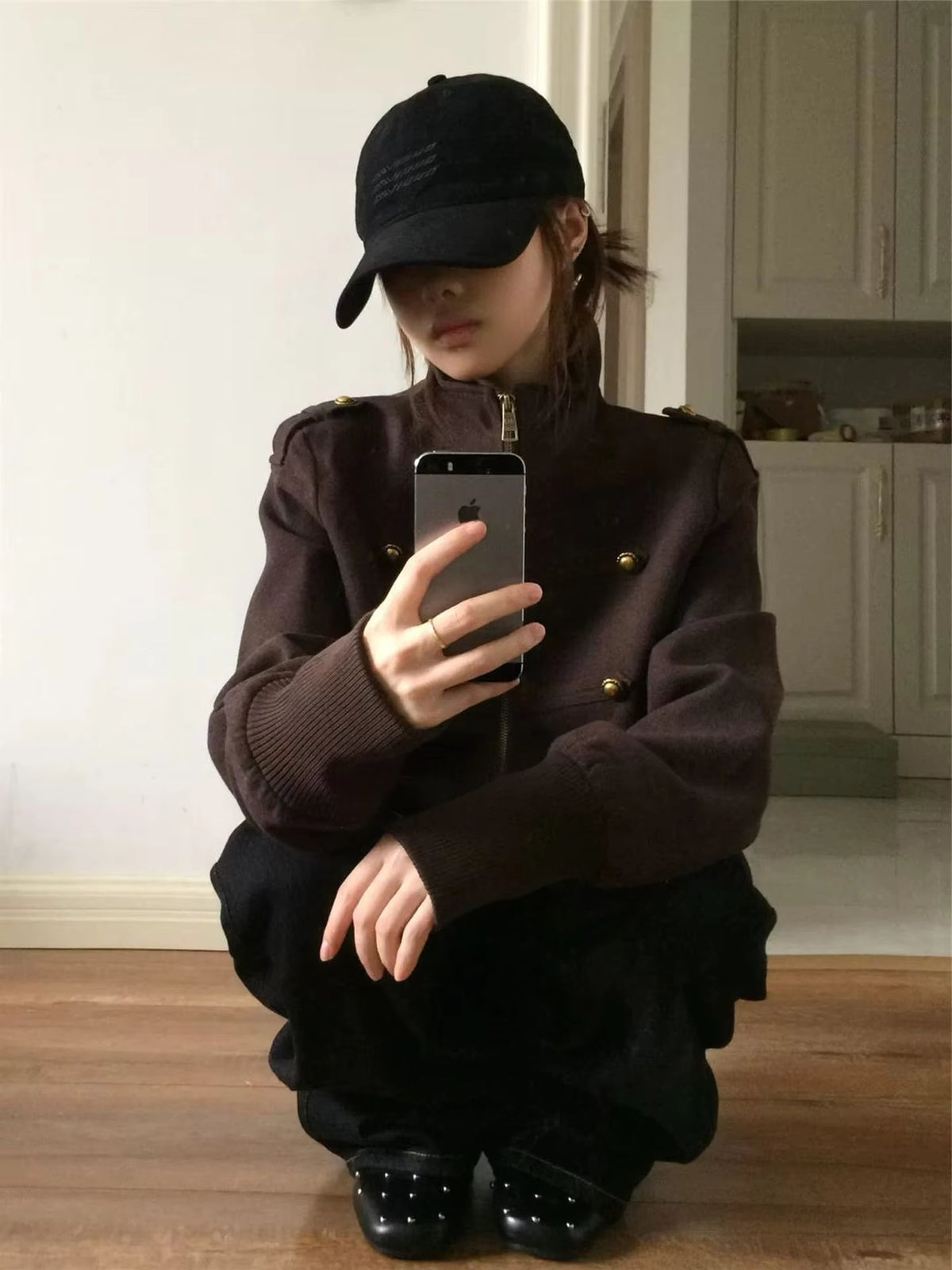Bomber Jacket For Women | Sequin Embroidered Zip Front