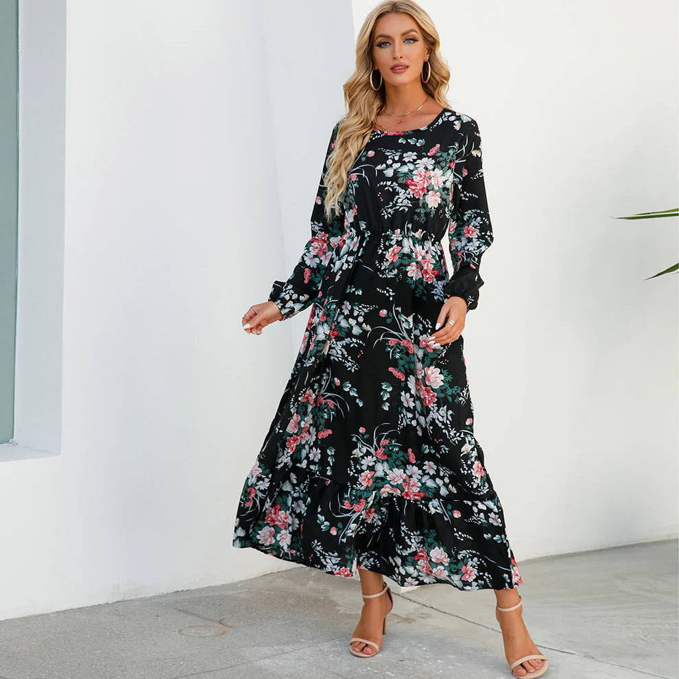 Black Floral / XL